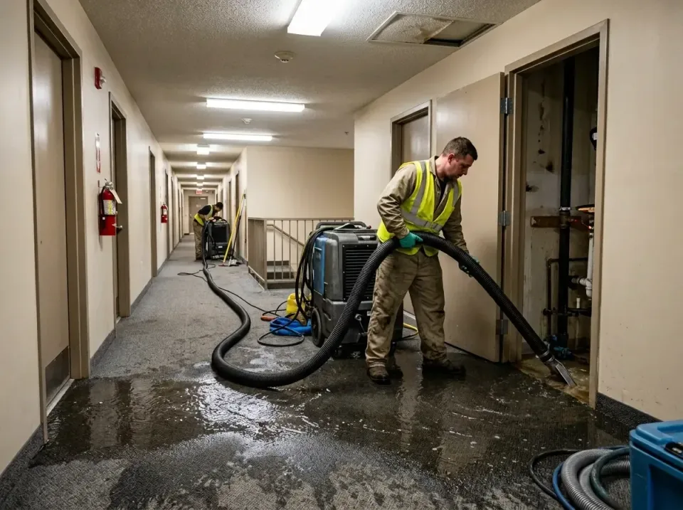 multi-unit-apartment-hallway-f-005 — frequently asked questions, Emergency Burst Pipe Water Extraction & Removal in East Gra…